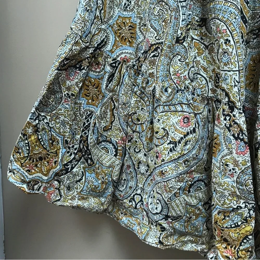 Cleobella Talia Organic Maxi Skirt in Kaleidoscope Paisley (M) - Picture 3 of 11